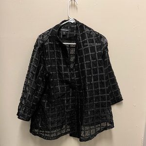Black checkered t&w jacket